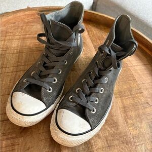 Suede converse high tops